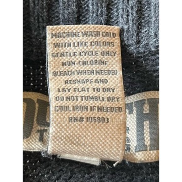 Duluth Trading Med Gray Sweater Mens Pullover Crewneck Knit Shoulder Elbow Pad - Picture 8 of 8